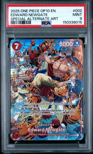 2025 One Piece Royal Blood Special Alternate Art Edward Newgate #ST15002 PSA 9