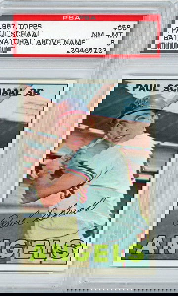 1967 Topps Paul Schaal #58 PSA 8 P1314