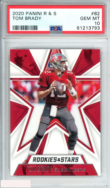 2020 PANINI ROOKIES AND STARS TOM BRADY #82 NEW ENGLAND PATRIOTS PSA 10 GEM MT