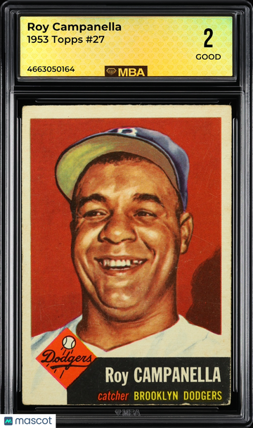 1953 Topps Roy Campanella #27 MBA 2