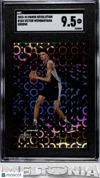 2023-24 Panini Revolution Victor Wembanyama #104 Groove RC SGC 9.5
