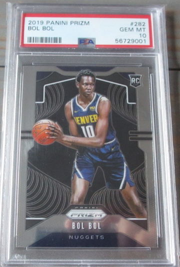 Bol Bol RC 2019 Panini Prizm #282 PSA 10