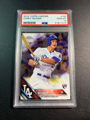 Corey Seager 2016 Topps Chrome Rookie PSA 10