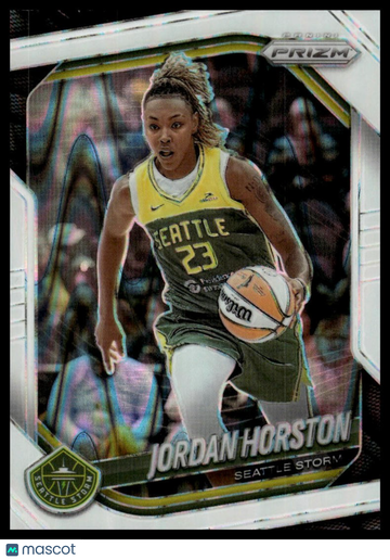 2025 Panini Prizm WNBA Jordan Horston #37 White Seismic Prizms