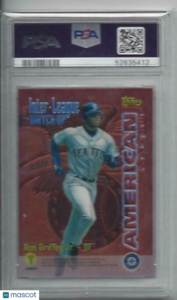 1997 Topps Inter-League Match Ups Bichette Griffey JR. #ILM3 Refractor PSA 9