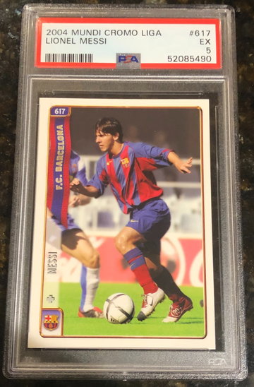 2004 Mundi Cromo Liga Lionel Messa PSA 5