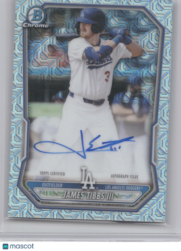 2026 Bowman Chrome Prospect Autograph James Tibbs III #BMA-JT Mojo