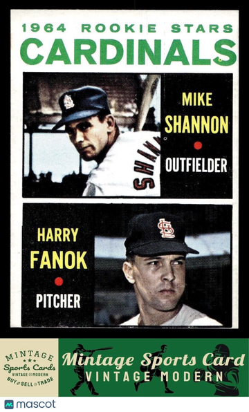 1964 Topps Cardinals 1964 Rookie Stars (Mike Shannon / Harry Fanok) #262 RC