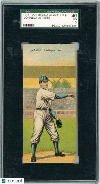 1911 T201 Mecca Cigarettes Street Johnson SGC 3