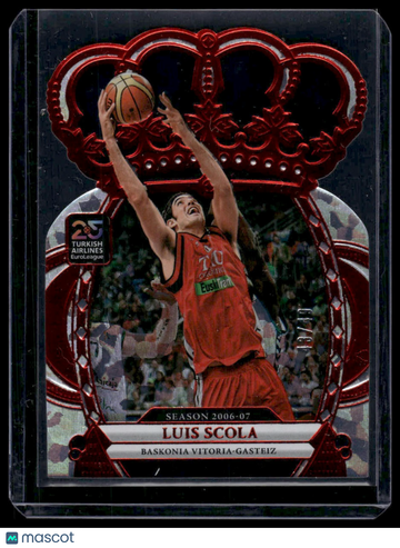 2024-25 Panini Crown Royale Euroleague Basketball Luis Scola #76 Crystal Red /49
