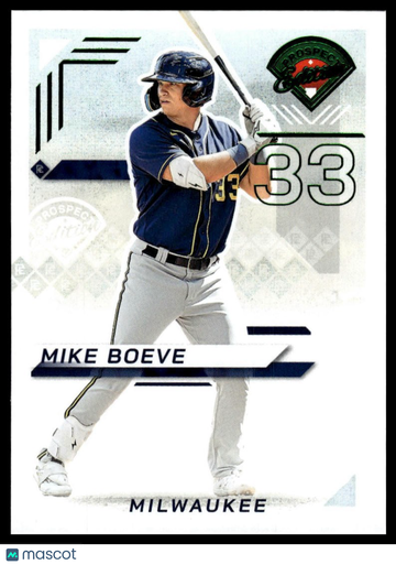 2025 Panini Prospect Edition Mike Boeve #7 Green