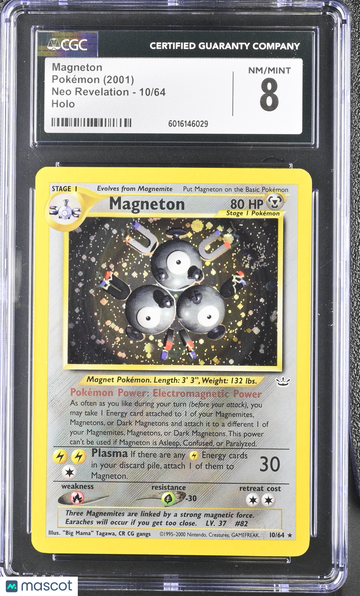 2001 Pokémon Neo Revelation Magneton Holo CGC 8 #10/64