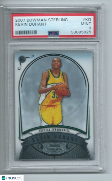 2007 Bowman Sterling Kevin Durant #KD PSA 9