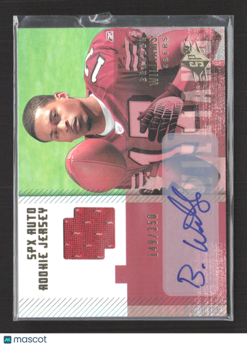 2006 Upper Deck SPx Brandon Williams #194 Event-Worn Jersey 149/350 Rookie Jersey Auto