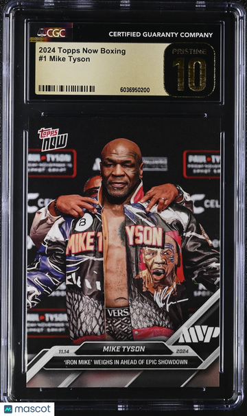 2024 Topps Now Boxing Mike Tyson #1 CGC 10
