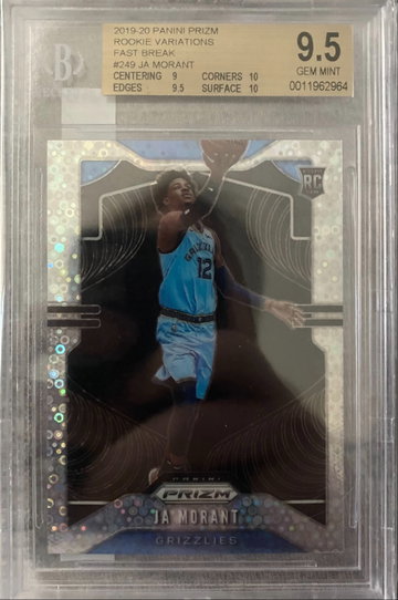 2019-20 Panini Prizm Ja Morant Fast Break Variation BGS 9.5