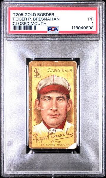 1911 T205 Roger P. Bresnahan PSA 1