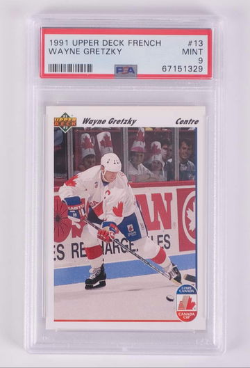Wayne Gretzky FRENCH 1991 Upper Deck PSA 9 #13