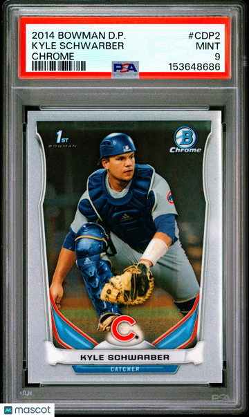 2014 Bowman Draft Picks Kyle Schwarber #CDP2 Chrome PSA 9