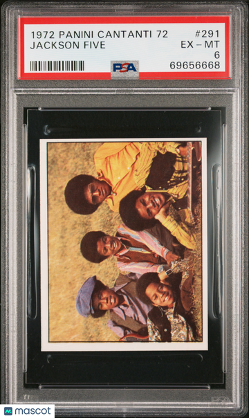 1972 Panini Cantanti 72 Jackson Five #291 PSA 6