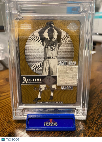 2022 Jersey Fusion Don Drysdale Patch Game Used Swatch