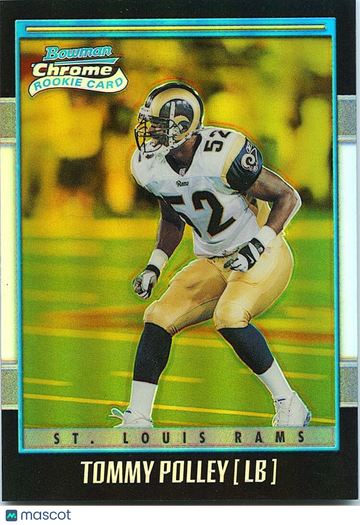 Tommy Polley 2001 Bowman Chrome Rookie Gold Refractor