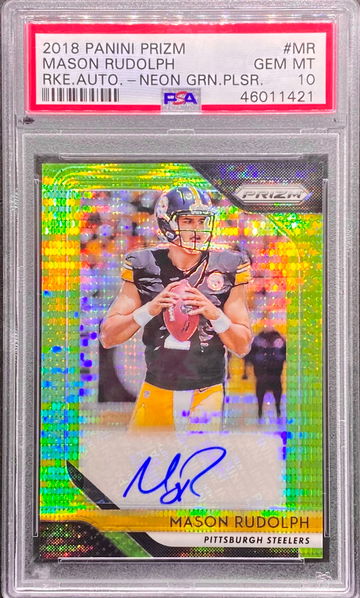 2018 Prizm Auto Neon Green Pulsar PSA 10