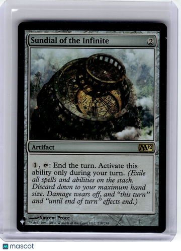 The List Reprints Sundial of the Infinite Foil Rare #218/249