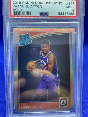2018-19 Panini Donruss Optic Silver Holo DeAndre Ayton Suns PSA 9 Mint