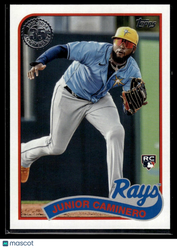 2024 Topps Update Junior Caminero #89US-16 1989 Topps Baseball 35th Anniversary