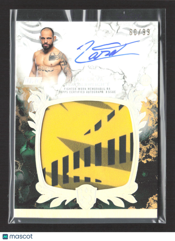 2025 Topps Royalty Collection UFC Jean Silva #RRA-JS /99 Topps Certified Autograph Issue Fighter Worn Memorabilia Rookie