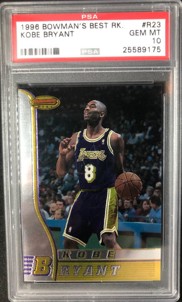 KOBE BRYANT 1996 Bowmans Best Rookie #R23 PSA 10 GEM MINT