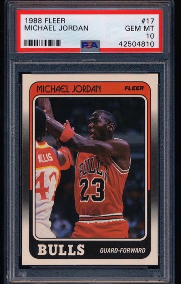Michael Jordan 1988 Fleer PSA 10