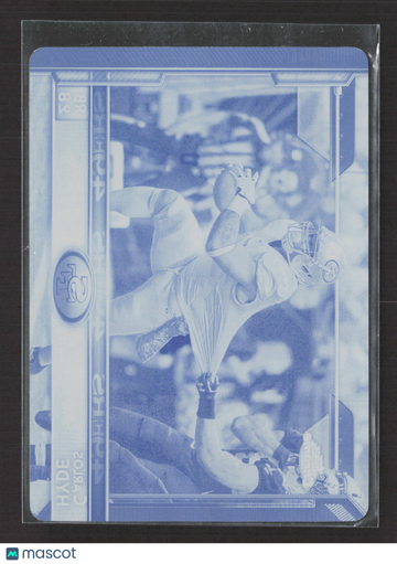 2015 Topps Chrome Carlos Hyde #64 Cyan Printing Plate Printing Plate