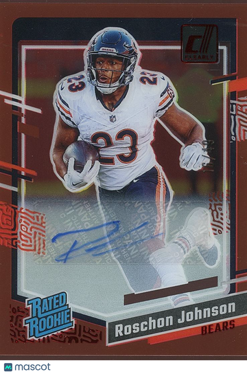 2023 Panini Clearly Donruss Roschon Johnson Rookie