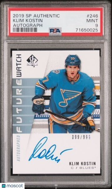 2019 SP Authentic Klim Kostin #246 PSA 9