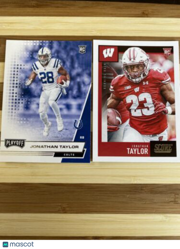 (2) 🔥Jonathan Taylor 2020 Playoff - Score Investor Lot RC Colts
