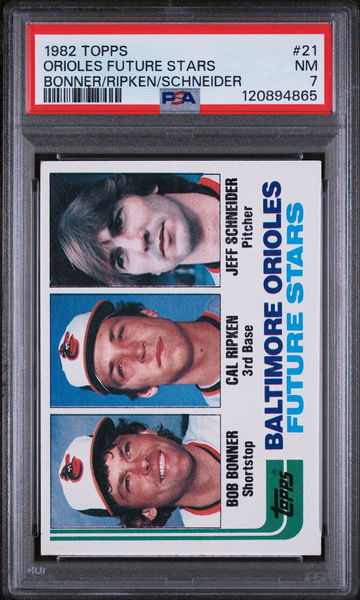 1982 Topps Future Stars Cal Ripken Jr #21 RC PSA 7
