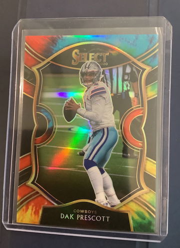 Dak Prescott 2020 Panini Select Concourse Tie Dye Prizm! 13/25!, 