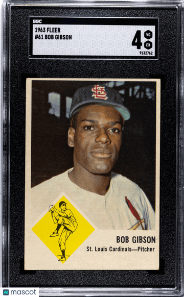1963 Fleer Bob Gibson #61 SGC 4