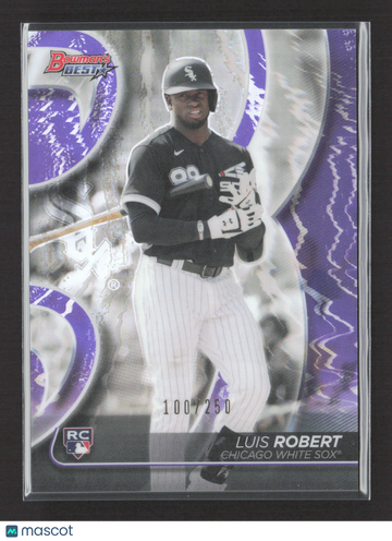 2020 Bowman's Best Luis Robert #10 Purple Refractor 100/250 RC