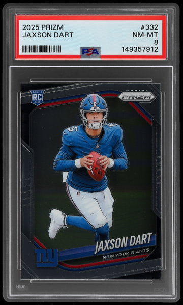 2025 Panini Prizm Jaxson Dart PSA 8 RC