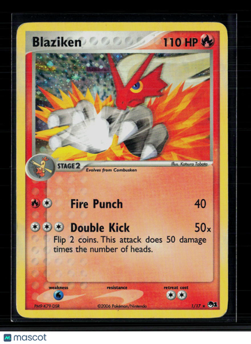 2006 EX Holon Phantoms Blaziken Holo Rare #1/17