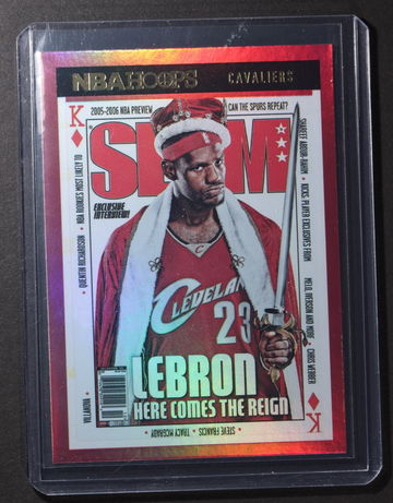 LEBRON JAMES 2021-22 Hoops SLAM Holo foil