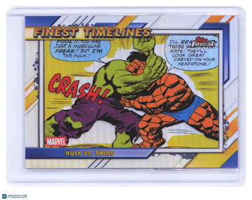 2026 Topps Finest Marvel Finest Timelines #TL-02 Hulk The Thing Trading Card