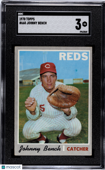 1970 Topps Johnny Bench #660 SGC 3