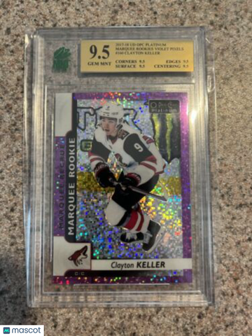 2017-18 O-Pee-Chee Platinum Clayton Keller Rookie MNT 9.5