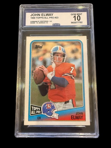 1988 Topps All Pro | John Elway | #23 | CCG 10