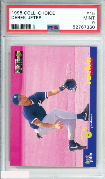 1995 COLLECTOR S CHOICE DEREK JETER #15 NEW YORK YANKEES HOF PSA 9 MINT