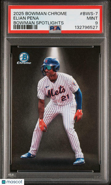 2025 Bowman Chrome Bowman Spotlights Elian Pena #BWS-7 PSA 9